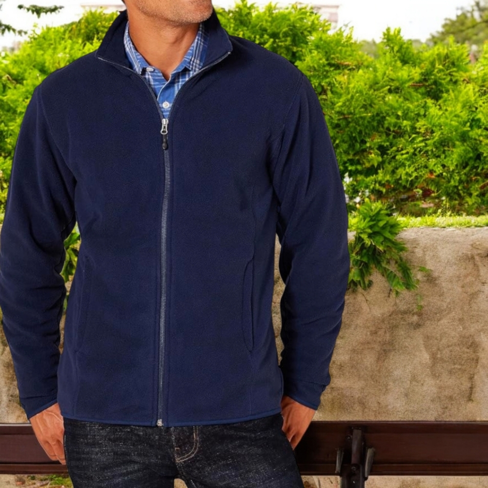Amazon Essentials Men's Full-Zip Fleece Jacket, XL